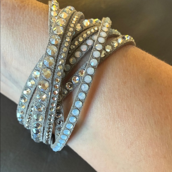 Swarovski Sparkling Crystal Wrap Bracelet - Picture 2 of 5